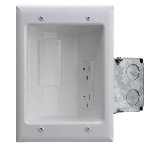 electrical box required for recessed duplex|electrical box recess depth.